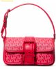 Túi Đeo Vai Michael Kors MK Colby Extra-Small Logo Shoulder Bag Đỏ Logo