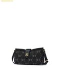  Túi Đeo Chéo MLB Monogram JQD Mini Crossbody Bag New York Yankees Black 7ACRM096N-50BKS 