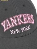  Mũ Lưỡi Trai MLB Hip Street Lettering Structure Ball Cap New York Yankees 3ACPV285N-50CGS Xám 