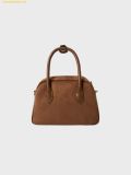  Túi Xách WHOAU Suede Boston Bag Màu Nâu 