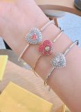  Vòng Tay, Lắc Tay Swarovski Hyperbola bangle Heart, Pink, Rose gold-tone plated 5683581 
