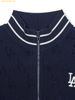  Áo Cardigan MLB Women's Classic Monogram Chenille Zip-Up Cardigan LA (Navy) 3FKCM0344-07NYS - Navy 