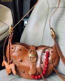  Túi Đeo Vai Tessa Crushed Shoulder Bag - Brown 