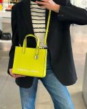  Túi Tote Marc Jacobs Mini Grind Coated Leather Tote Vàng Neon 