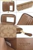  Ví Dài Coach Medium Zip Around Signature Coated Canvas Wallet F88913 Khaki 