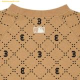  Đầm MLB Women's Diamond Monogram Jacquard Slim Fit Dress NY (Black) 3FOPM0334-50BKS 