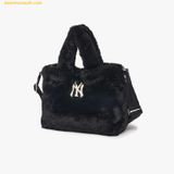  Túi Tote MLB Wms Basic Fur Fleece Tote Bag New York Yankees 3AORS0526-50BKS Màu Đen 