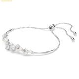  Vòng Tay, Lắc Tay Swarovski Constella bangle Crystal pearl, Round cuts, Silver 5705618 