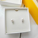  Bông Tai, Khuyên Tai Swarovski Matrix stud earrings - 5694225 - White 