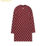  Đầm MLB Women's Diamond Monogram Slim Fit Dress 3FOPM0124-43WIS Đỏ 