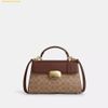  Túi Xách Coach Eliza Top Handle Bag In Signature Canvas CW012 Brown 