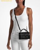  Túi Đeo Chéo Michael Kors Jana Extra-Small Embellished Suede Convertible Crossbody Bag 32F5UQ1C1U 