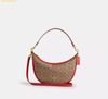 Túi Đeo Vai Coach Aria Shoulder Bag In Signature Canvas Tan Carnation CCL26