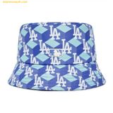 Mũ Bucket MLB Cube Monogram Bucket Hat LA (Blue) 3AHTM033N-07BLS 