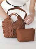  Túi Đeo Chéo VERAFIED Caramel Woven Basket Bag Caramel 