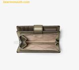  Ví Michael Kors Jet Set Medium Printed Signature Logo Wallet 35F5STVF6U Olive 