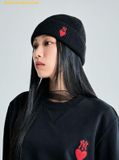  Mũ Len MLB heart mid beanie New York Yankees 3ABNM1036-50BKS Đen 