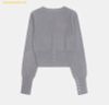  Áo Khoác Cardigan BADBLOOD Pure Classic Button-Up Round Cardigan - Gray w-cdg24-046 Xám 