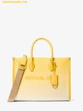  Túi Tote Mini Michael Kors MK Mirella Small Signature Logo Crossbody Bag Màu Vàng 