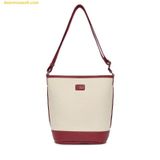  Túi Bucket MLB Varsity Basic Canvas Bucket Bag Boston Red Sox D.Cream - 3ABMS093N-43CRD 