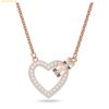 Dây Chuyền, Vòng Cổ Swarovski Lovely necklace Heart, White, Rose gold-tone plated 5636445