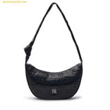  Túi Đeo Vai MLB Classic Mono Crack Embo Crossbody New York Yankees Black 3ACRMV15N-50BKS Đen 