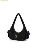  Túi Đeo Vai MLB Vintage Street Studded Hobo Bag New York Yankees Black 3ABQVB26N-50BKS 