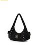  Túi Đeo Vai MLB Vintage Street Studded Hobo Bag New York Yankees 