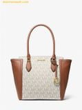  Túi Tote Michael Kors Ayden Large Signature Logo Tote Bag 38H3GYVT3B Trắng Logo 
