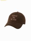  Mũ Lưỡi Trai ADLV Cotton Napping 3D Embo Ball Cap Brown 