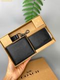  Ví Nam Coach Boxed 3-In-1 Wallet Gift Black 