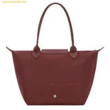  Túi Tote Longchamp Le Pliage One M Burgundy Bordeaux - Canvas 