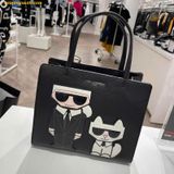  Túi Tote Karl Lagerfeld Paris Maybelle Satchel Màu Đen 