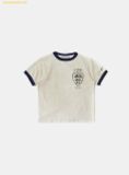  Áo Bad Blood Mystic Shield Print Ringer T-Shirt - Cream w-tee25-097 