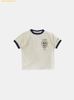 Áo Bad Blood Mystic Shield Print Ringer T-Shirt - Cream w-tee25-097
