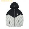 Áo Khoác MLB Diamond Monogram Matching Jacquard New York Yankees 3AWJM0224-50CRS