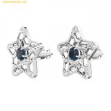  Khuyên Tai Swarovski Stella Mixed Cuts Star Blue Stud Earrings 5649000 