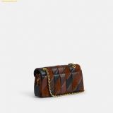  Túi Đeo Vai Coach Tabby Shoulder Bag 26 With Quilting.Maple Shadow Brown 