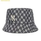  Mũ Bucket MLB Monogram Classic Reversible Bucket Hat NY (Đen) - 3AHTM022N-50BKS 