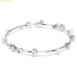  Vòng Tay, Lắc Tay Swarovski Constella bracelet Crystal pearl, Round cuts, White, Rhodium plated 5707511 