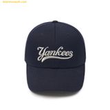  Mũ Lưỡi Trai MLB Cursive Lettering Bling Bling Structure Ball Cap NY (Navy) - 3ACPVL54N-50NYS 