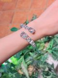  Vòng Tay Swarovski Matrix cuff Mixed cuts, White, Rhodium plated 5692527 