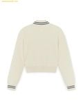  Áo Cardigan MLB Women's Classic Monogram Tonton Zip-Up Cardigan New York Yankees 3FKCM0154-50CRS - Trắng Kem 