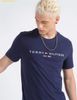  Áo Phong Tommy Hilfiger Cotton Crew Neck Logo T-Shirt Yale Navy 
