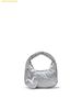 Túi Đeo Vai MLB Basic Sporty Stitch Mini Hobo Bag New York Yankees 3ABQSM16N-50SIS Silver