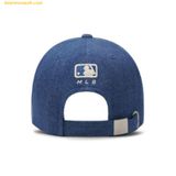  Mũ Lưỡi Trai MLB Cursive Lettering Denim Unstructured Ball Cap LA (Indigo) 3ACPVD14N-07INS 