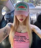  Mũ Lưỡi Trai MLB Varsity Lettering Mesh Cap LA Pink 3AMCV0143-07PKM 