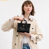  Túi Tote Vuông Coach Cargo Tote Bag 20 Black CAO26 