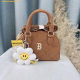  Túi Đeo Chéo MLB Diamond Monogram Boston Red Sox Crossbody Bag - 7ACRMDA5N-43BRS Nâu 