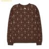  Áo Sweater MLB Dia Monogram Allover Jacquard Comfortable Fit Boston Red Sox 3AMTM0134-43BRD - Nâu 